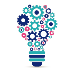 Innovation symbol blue 600