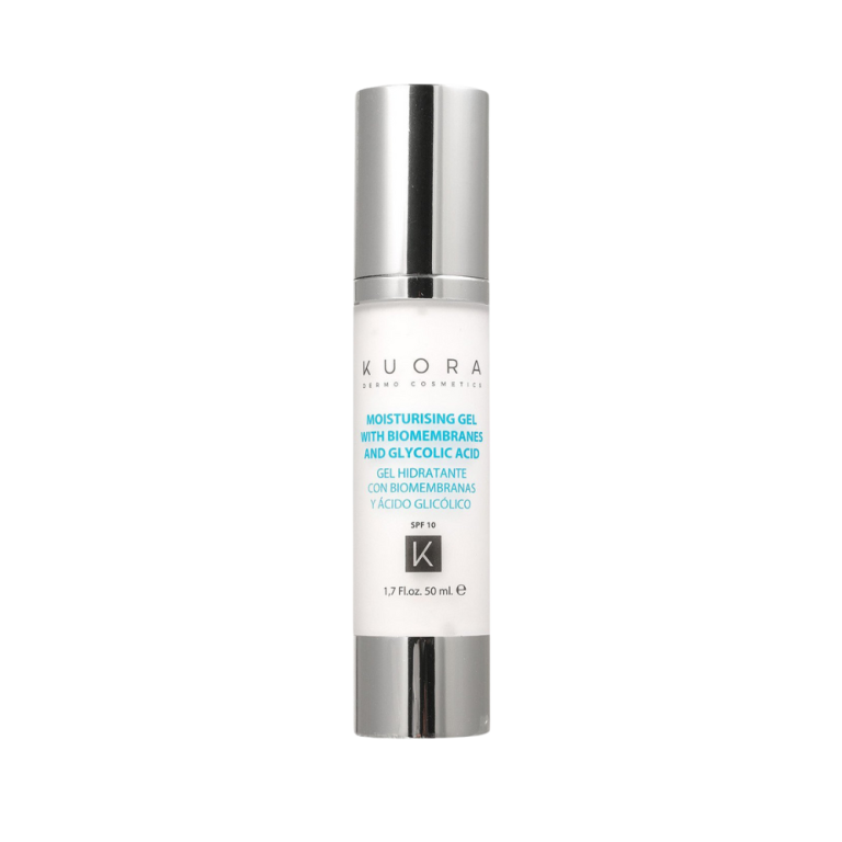 moisturising gel with biomembranes and glycolic acid